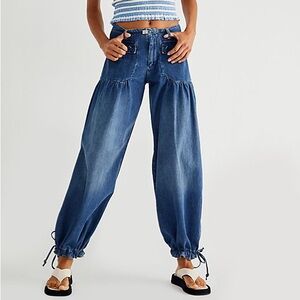 Free People Lotus High Waist barrel jeans
